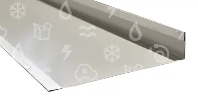 lišta plechová bílá - vnější L200 x 40 mm, L = 2,0 m